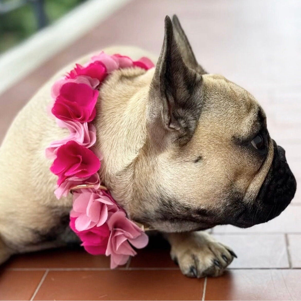 Collare romantico con fiori