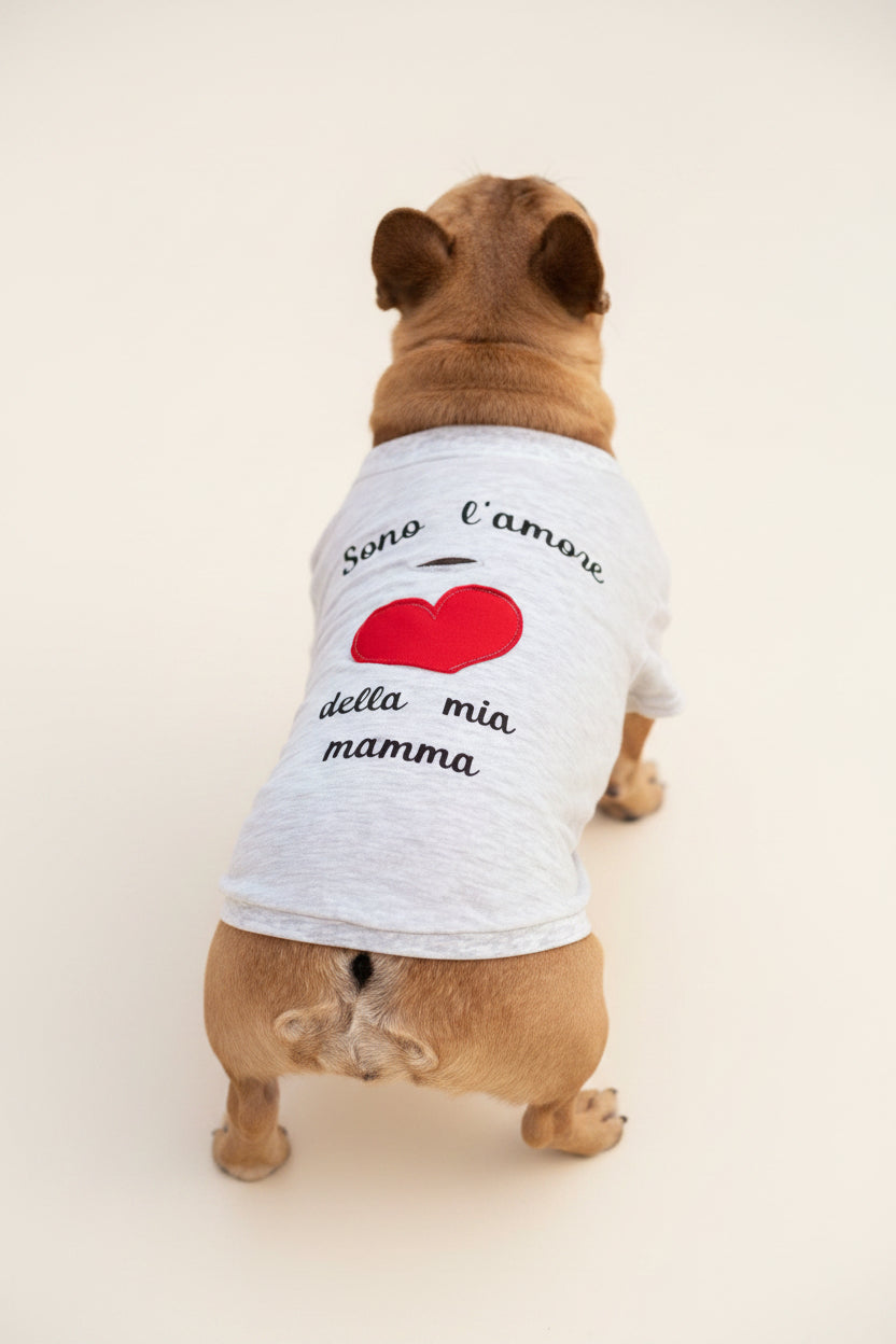 T-shirt “Sono l’amore della mia mamma / del mio papà”