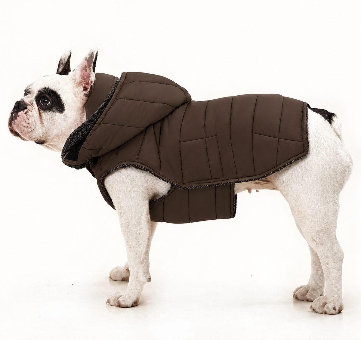 Cappotto imbottito con chiusura sui fianchi