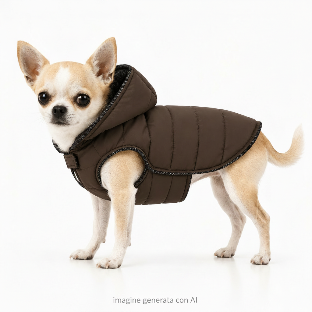 Cappotto imbottito con chiusura sui fianchi